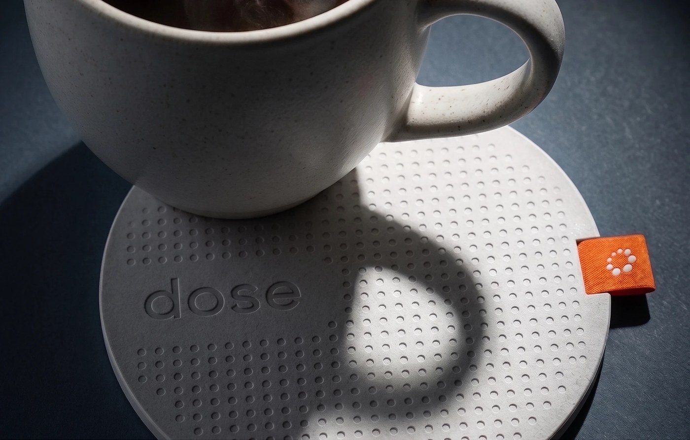 dose coffee cup and branded ceramic serveware ui/ux design