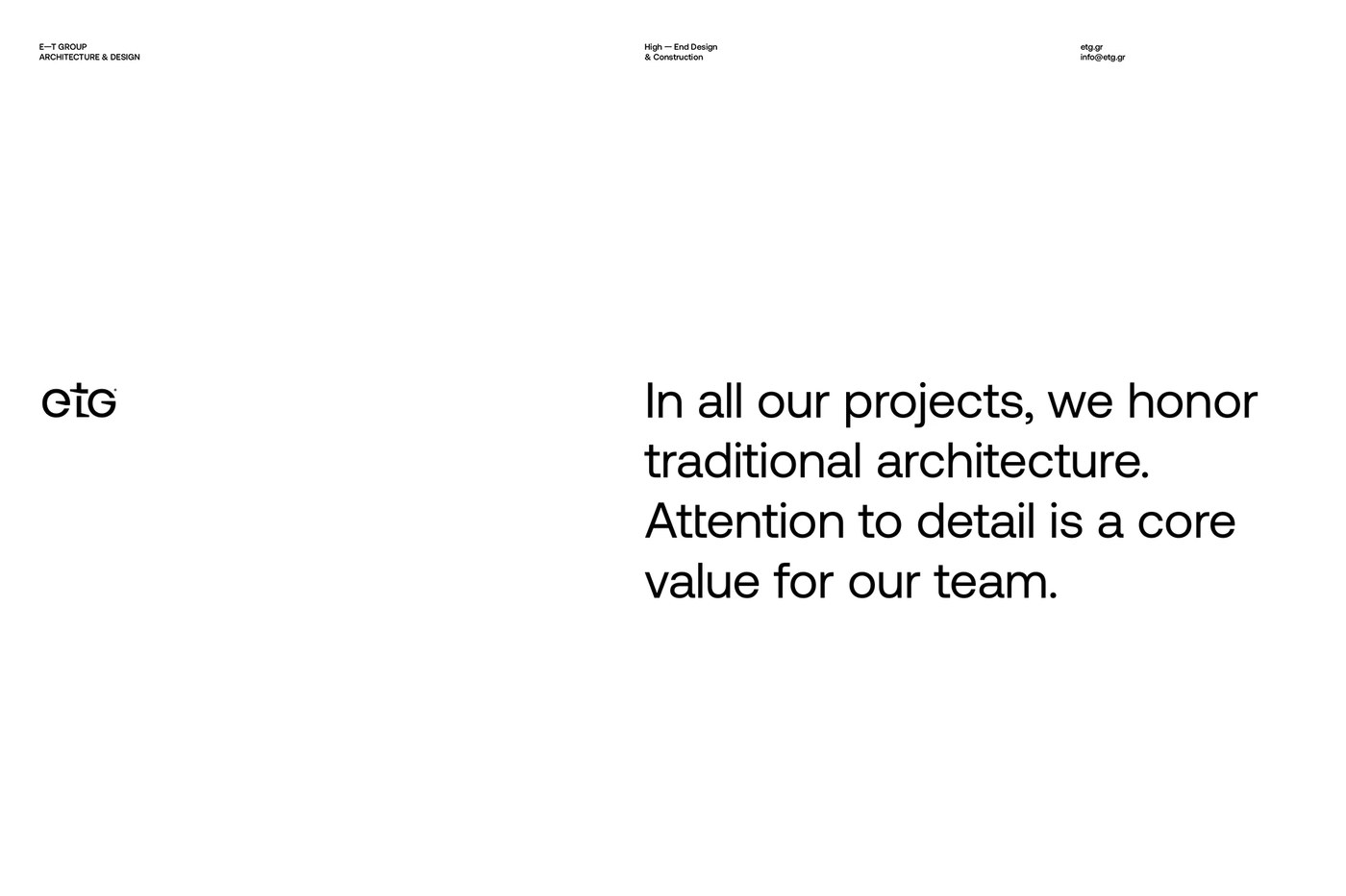 E - T GROUP architectural brand identity tactile stationery collateral by iFRAME DESIGN STUDIO