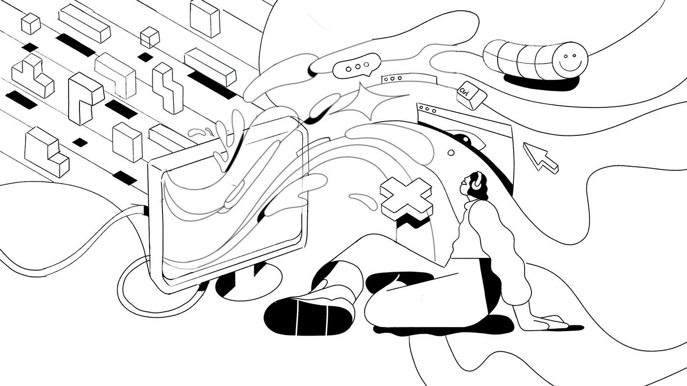 Ilustración Editorial Escena Lucha Climática
