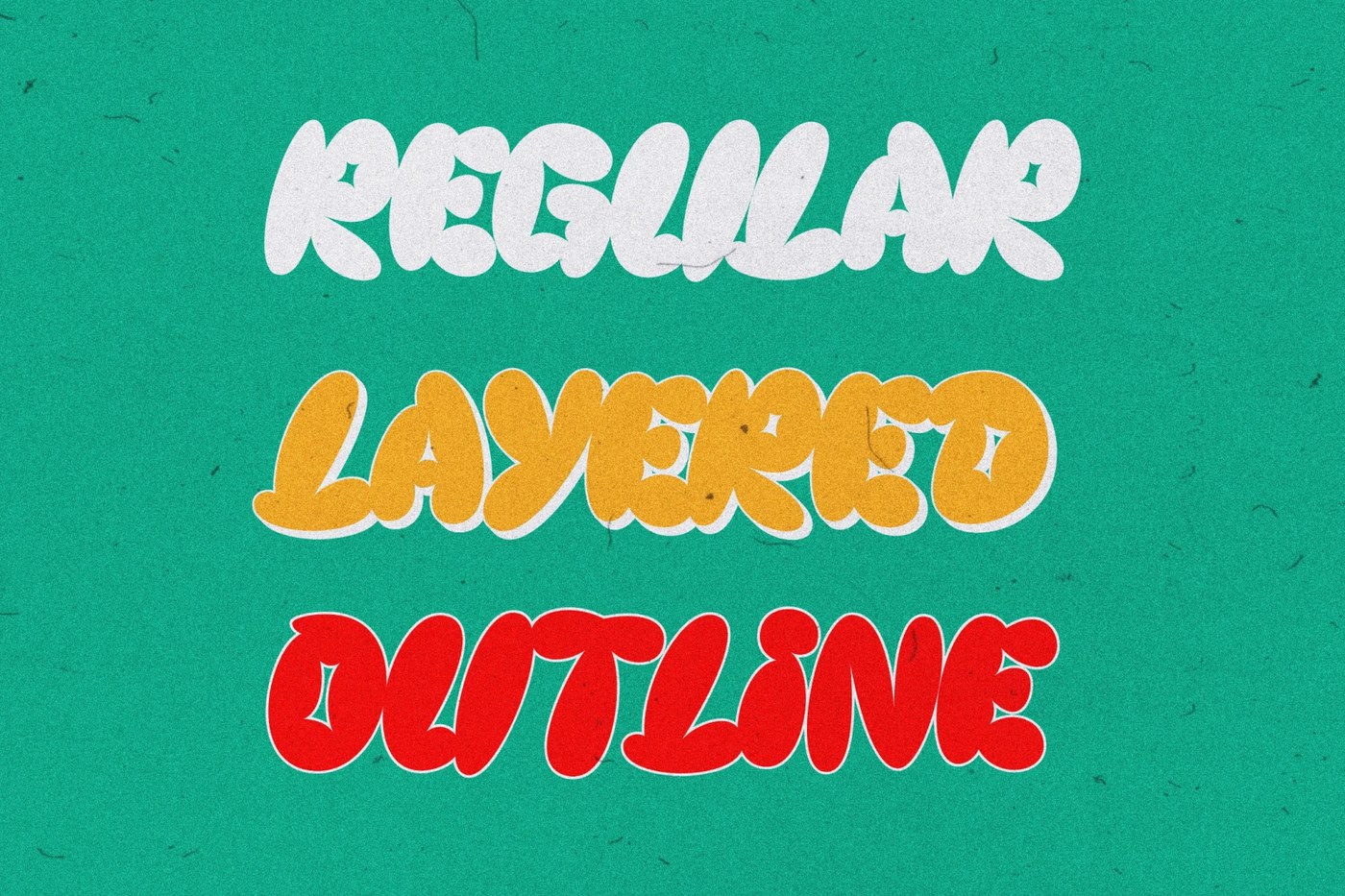 Edkies bubble display font application — poster use by Pixel Surplus
