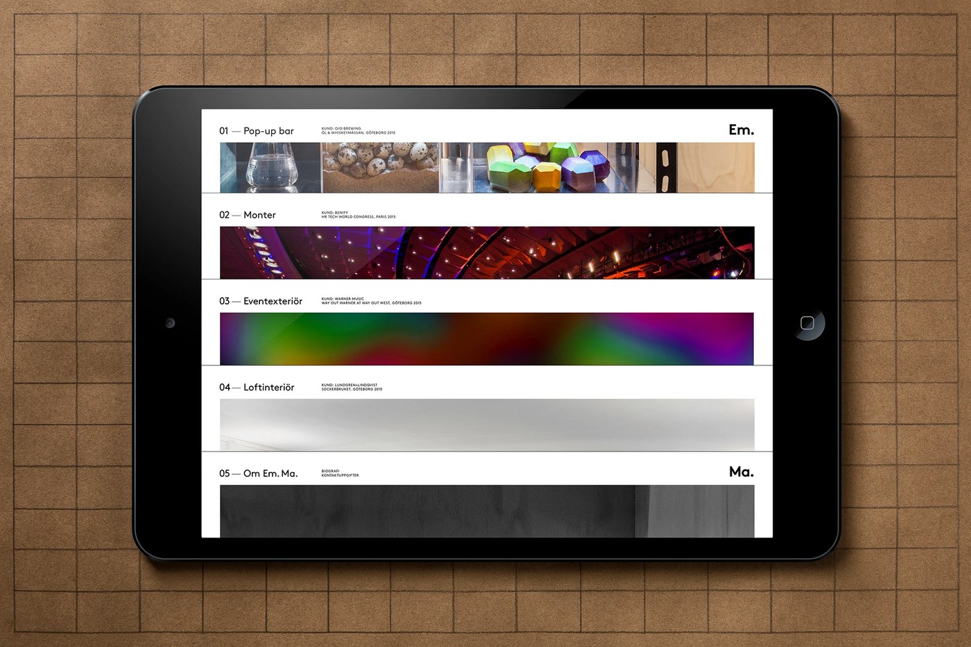 letterhead alignment in the ui ux web design dashboard layout