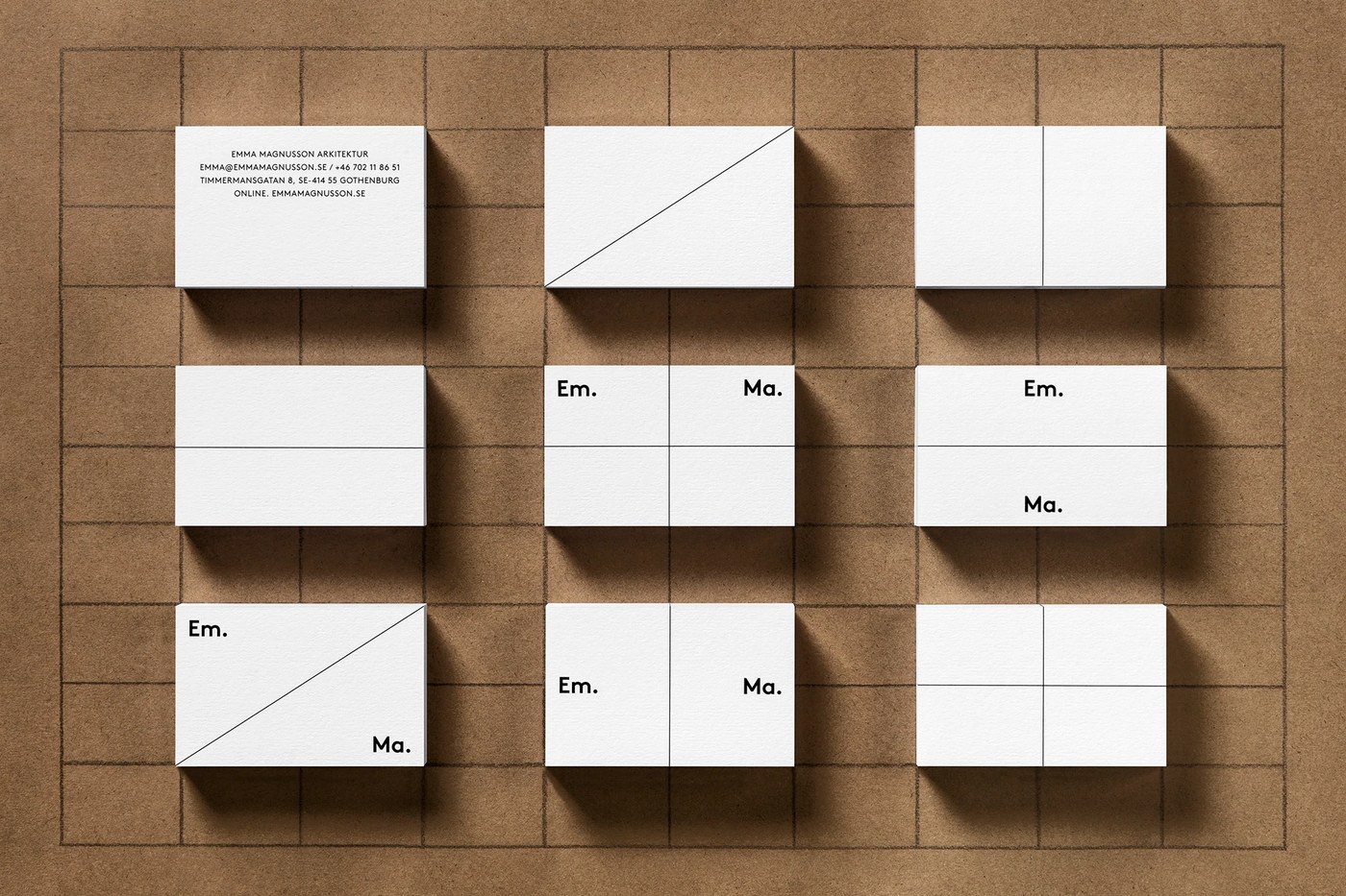 business card typography in the ui ux web design dashboard layout