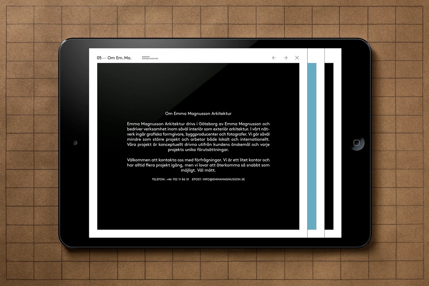 website project view in the ui ux web design dashboard layout