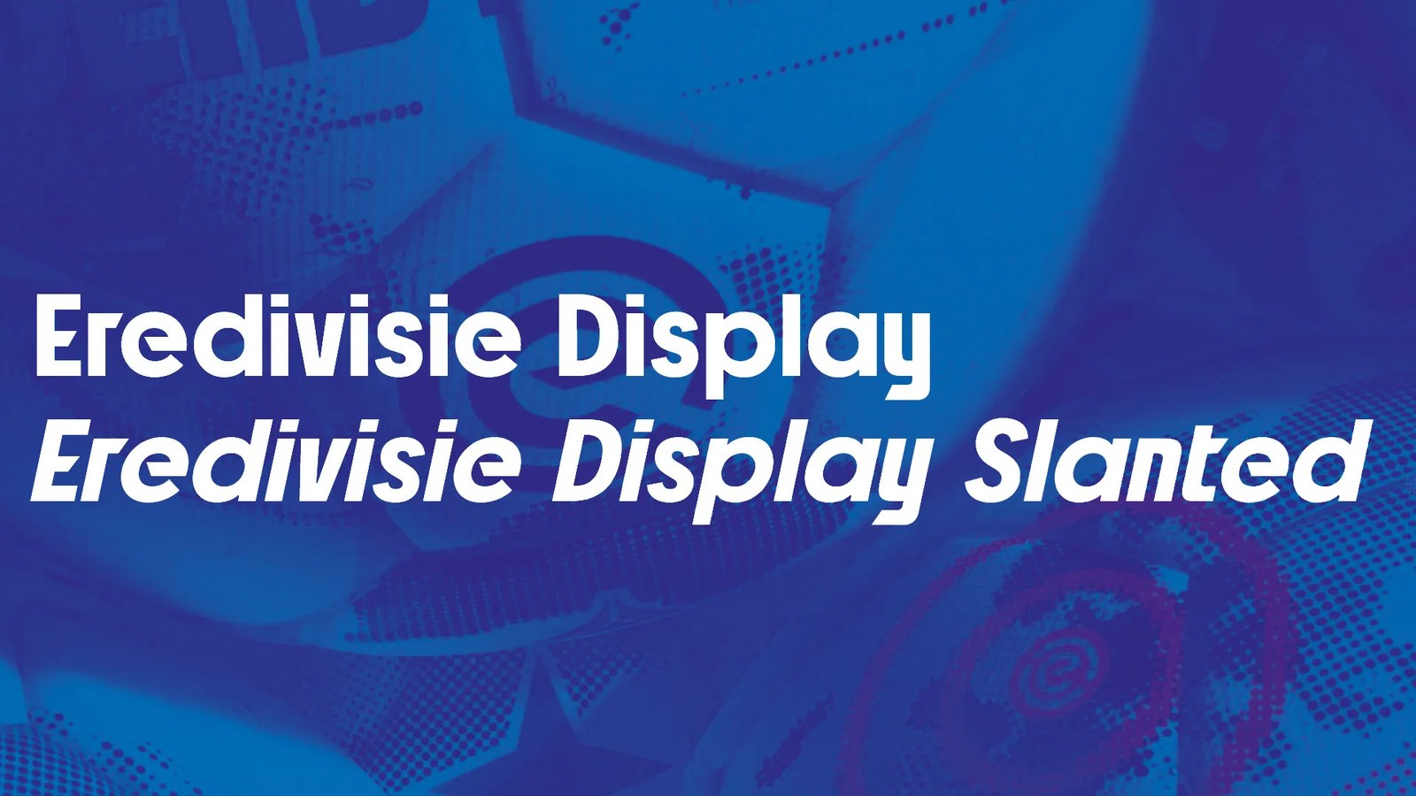 Geometric glyph construction and typography details for Eredivisie Display