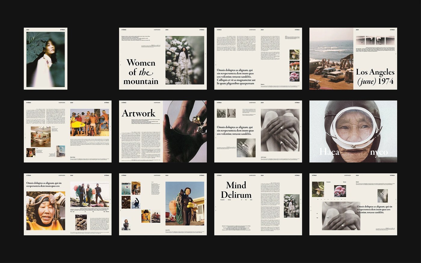 Etéreo Zine M / Martins Estúdio Editorial Layout
