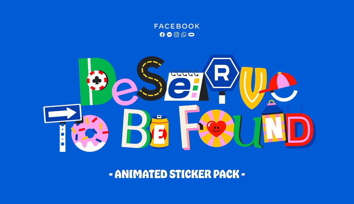 Kinetic typography animated stickers by Mat Voyce