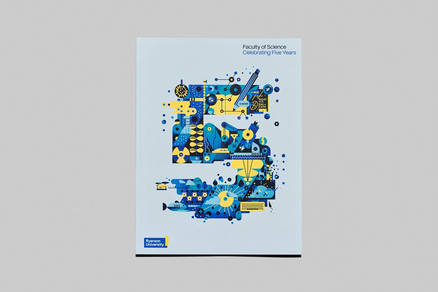 editorial design book cover for Ryerson Faculty of Science by Underline Studio