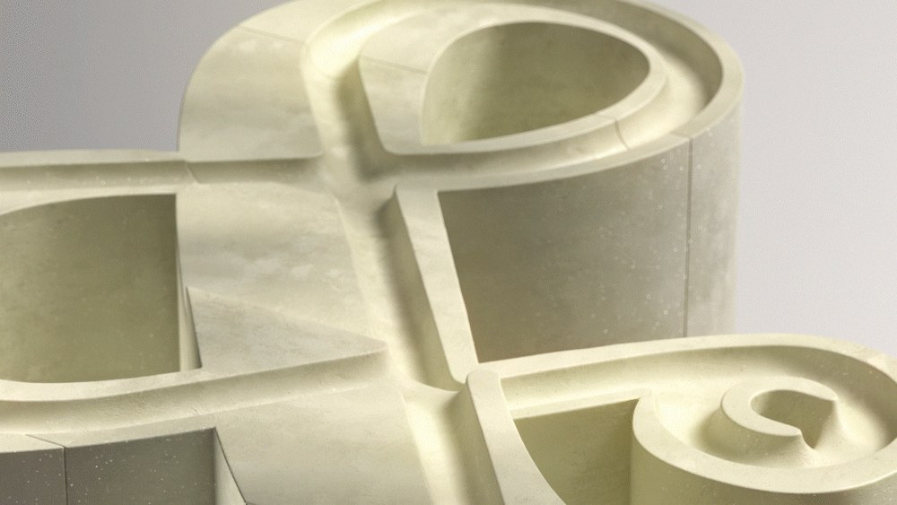 3D motion design Cinema 4D Redshift Andrew Moskvin typography moving like physical sculpture