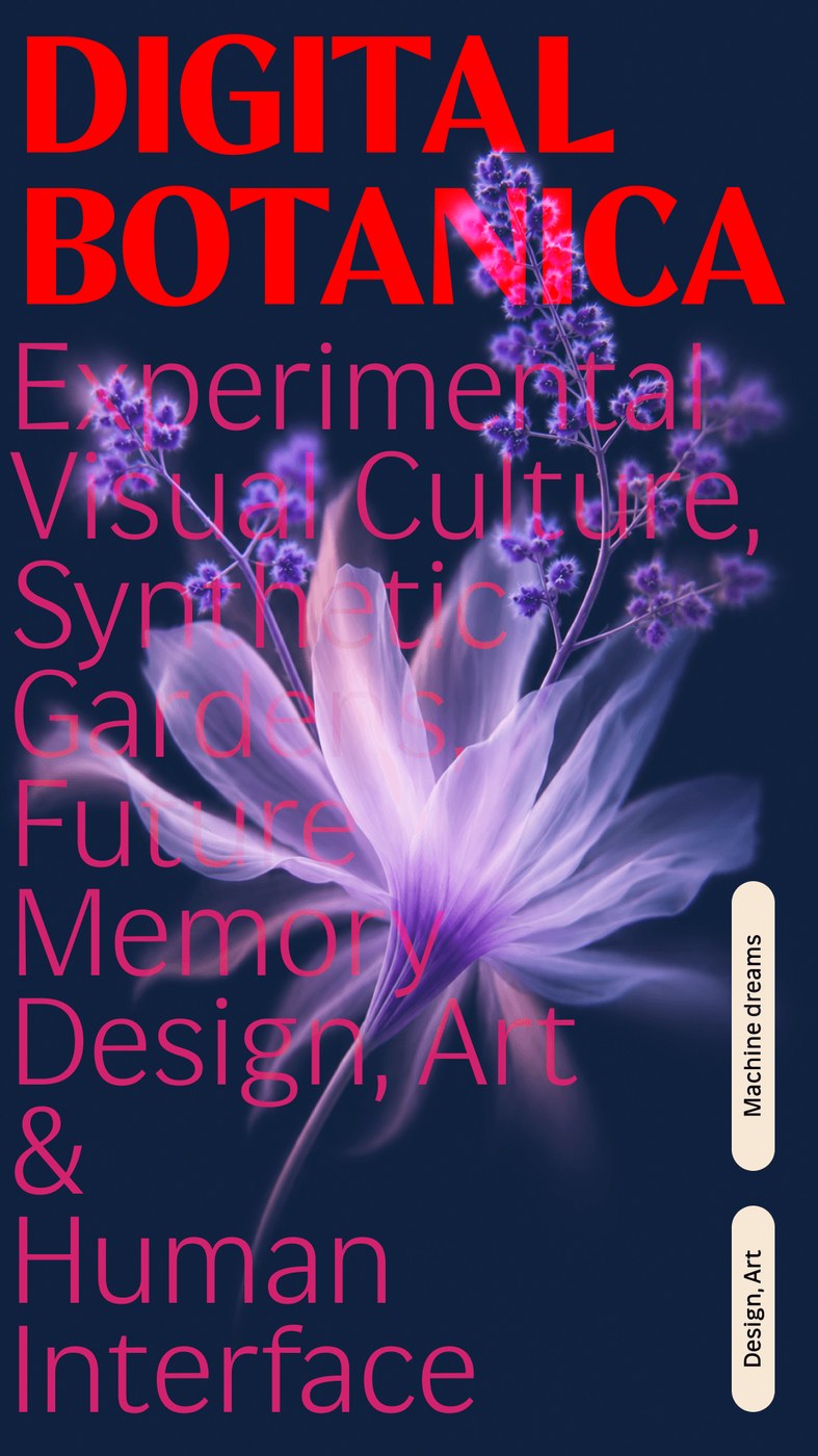 Fluxetype typography specimen poster Digital Botanica
