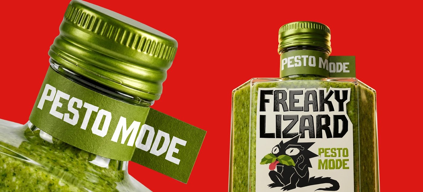 Freaky Lizard Branding Packaging Yevheniia Dutchak