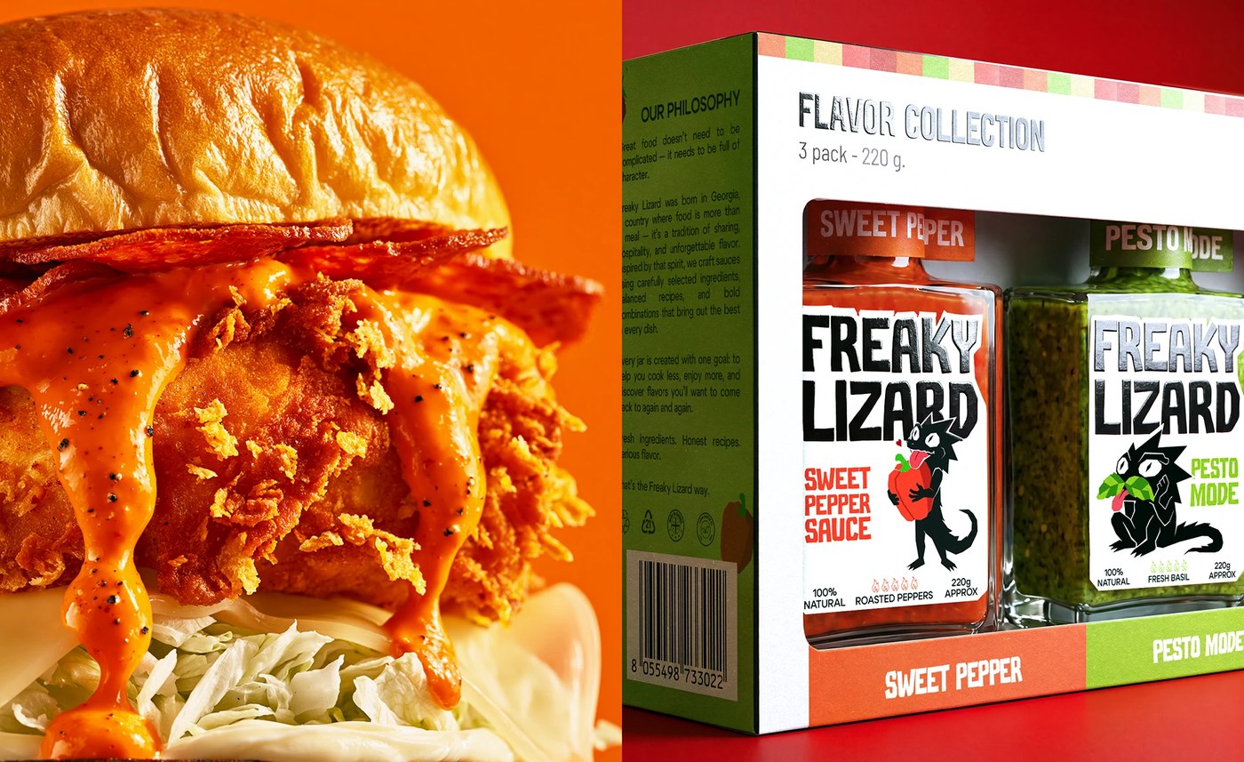Freaky Lizard Branding Packaging Yevheniia Dutchak