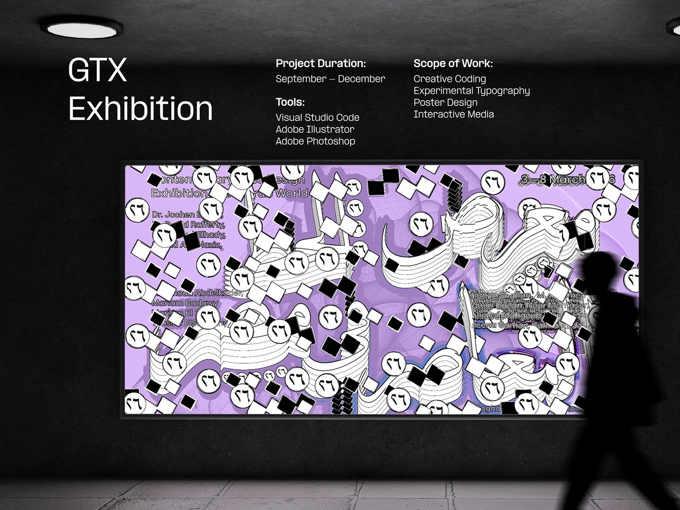 generative type experiments gtx mariam badawy poster design composition