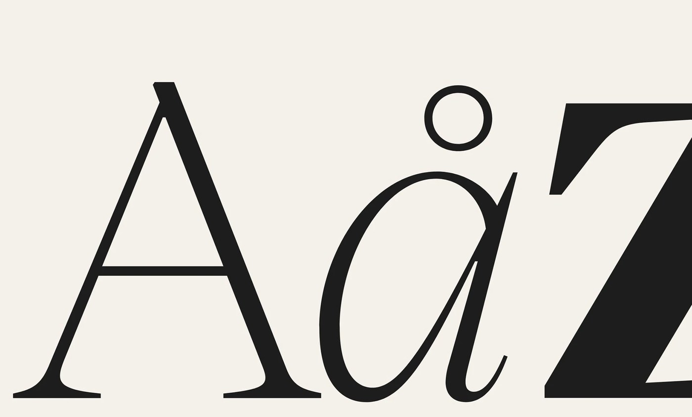 Gestura macro glyph anatomy highlighting hairline stems and calligraphic curves — typography design by Sociotype Foundry