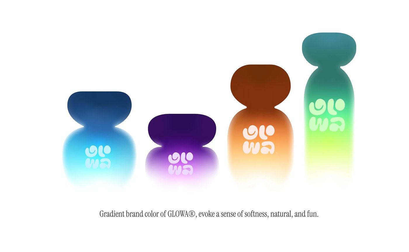 GLOWA® Skincare Branding & detail view — packaging design by Creavora ®