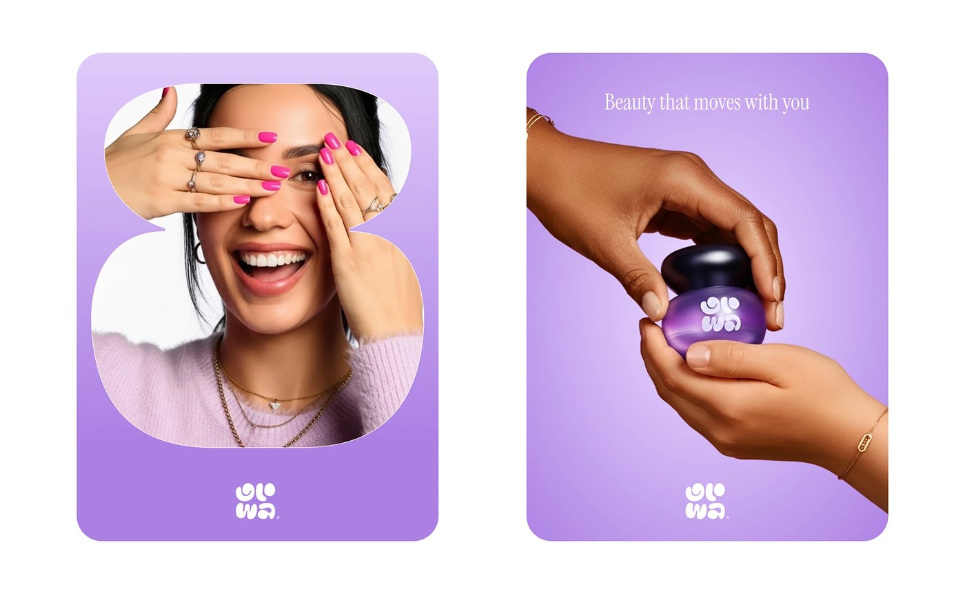 GLOWA® Skincare Branding & additional view — packaging design by Creavora ®