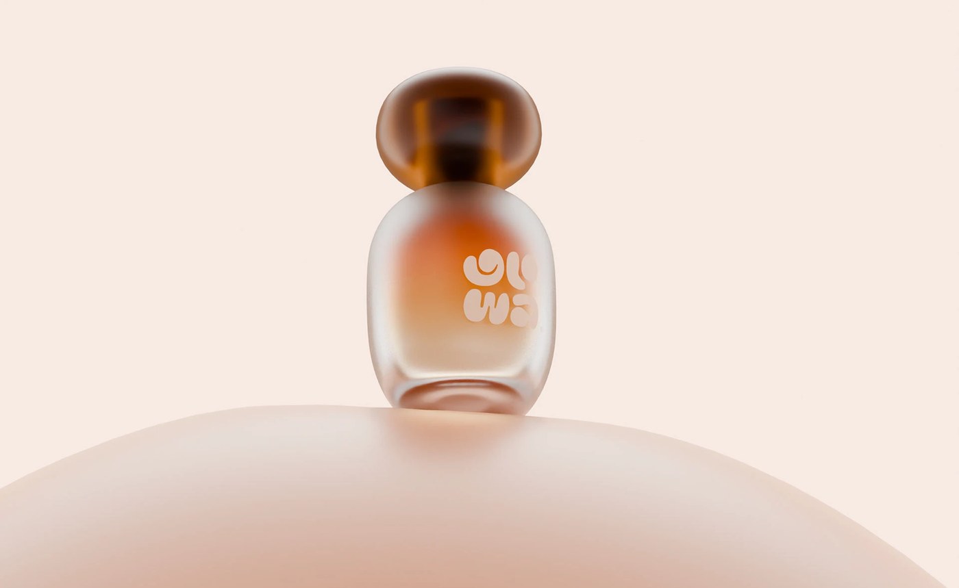 GLOWA® Skincare Branding & context shot — packaging design by Creavora ®