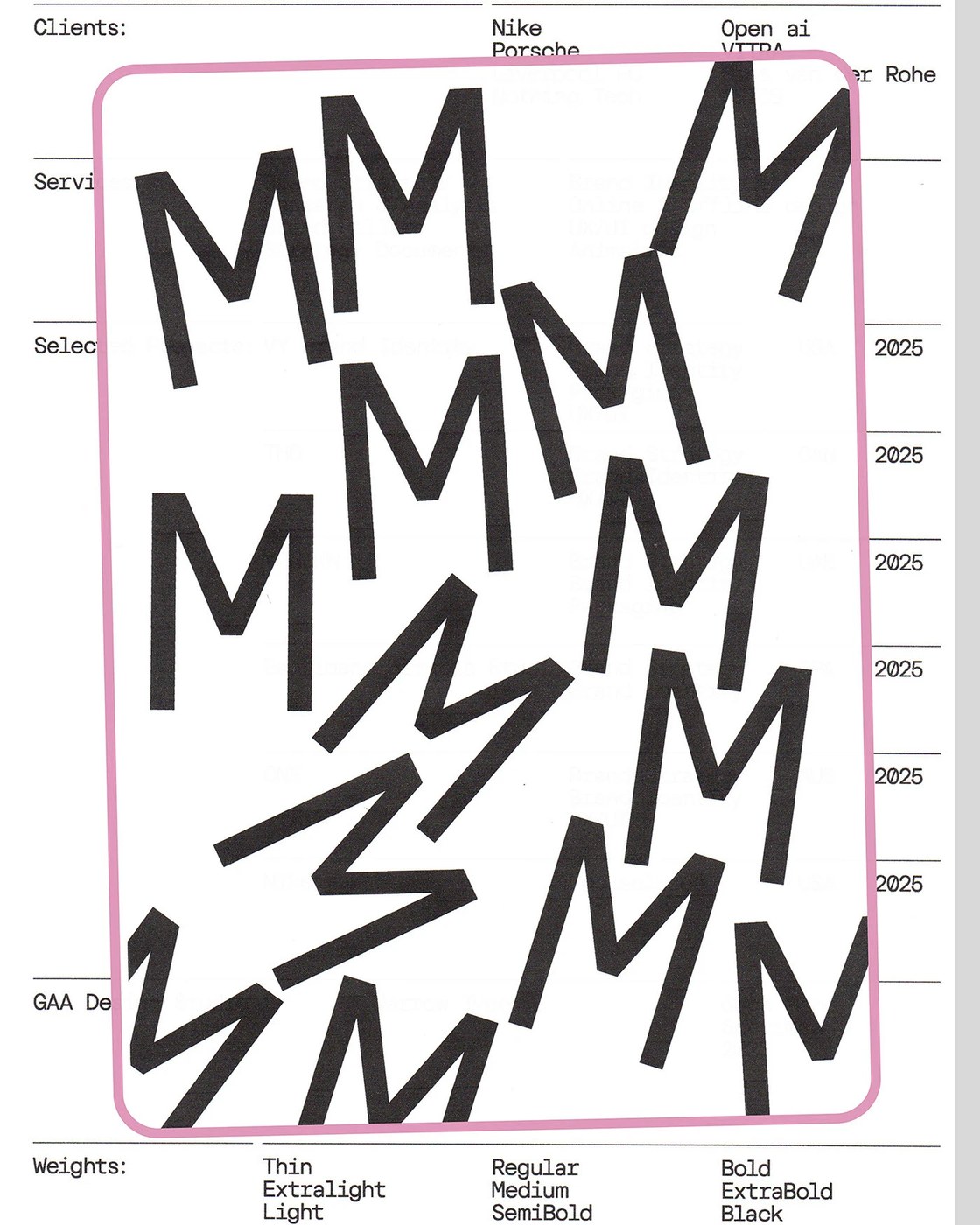 Goga mono monospaced typeface specimen typography narrow type