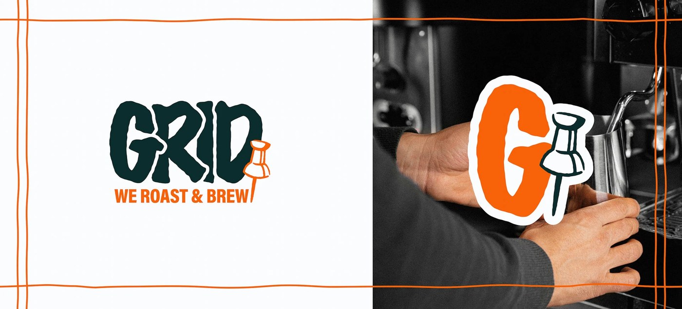 Printed collateral using the coffee shop branding visual identity system