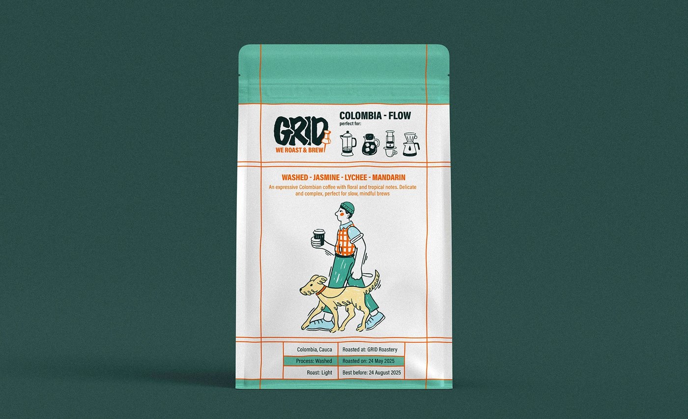 Merchandise mockups for the coffee shop branding visual identity system