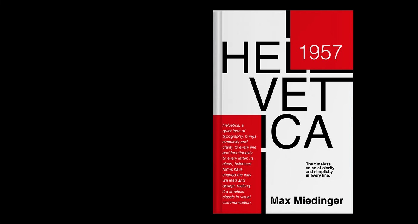 Typography Design: Helvetica Type Specimen Book by Nehir Köse