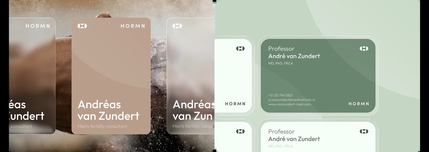 Guía de plantillas de diseño para un sistema de identidad de marca para aplicaciones de tecnología sanitaria.