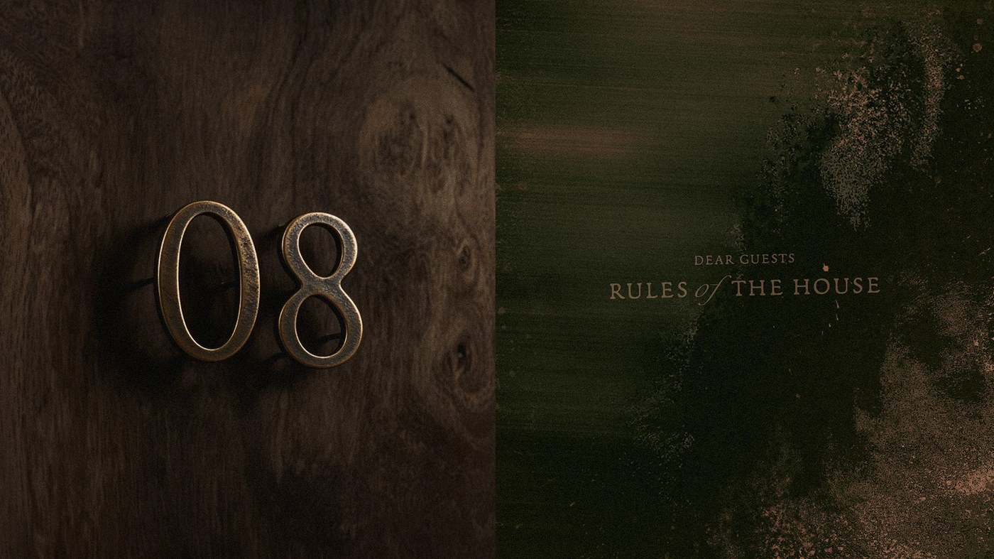 hotel rigen fugitiva .co branding wayfinding details on a wooden door