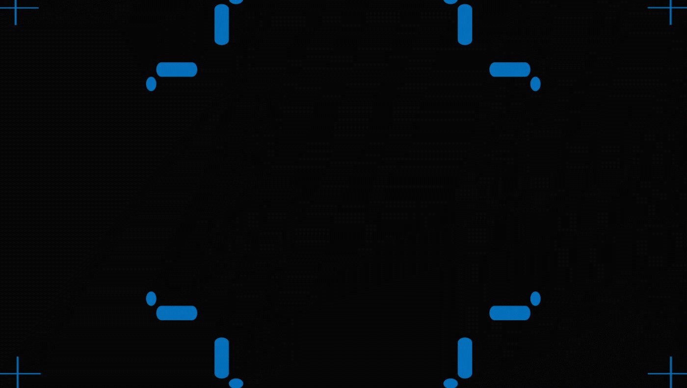 Digital segment display framing with red LED bracket geometry and Housepital event branding