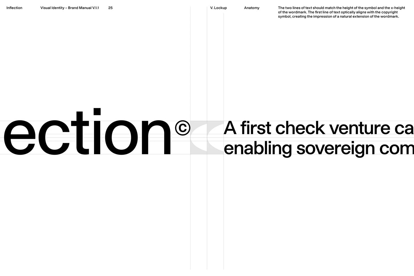 Primer plano de una muestra de tipografía de marca para el sistema de identidad visual de diseño web.