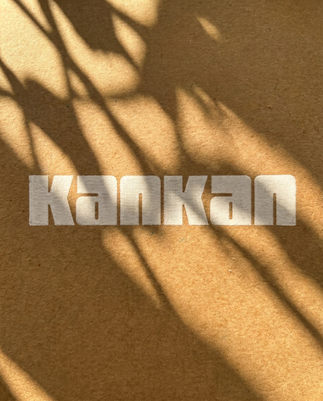 KanKan screenprinted kraft paperboard packaging design logo