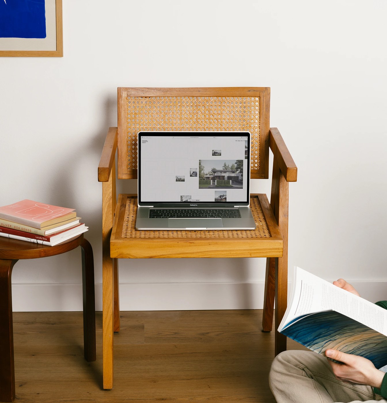 Architectural interior layout and portfolio navigation web design for Kononenko Bureau