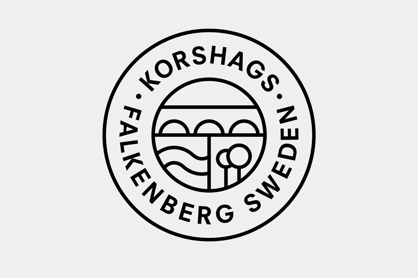 Falkenberg circular origin seal in packaging design by Kurppa Hosk