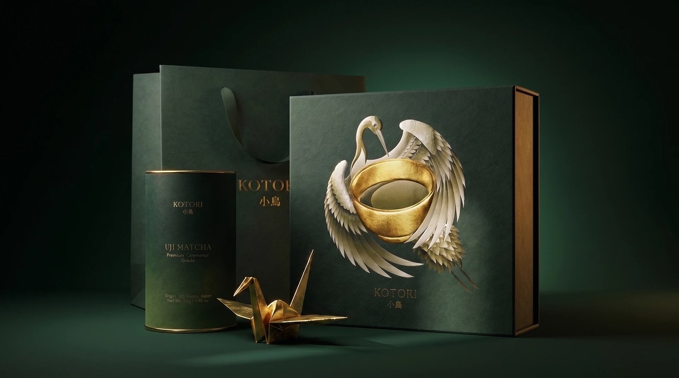 Packaging Design: KOTORI Uji Matcha by Valeriia Löffler