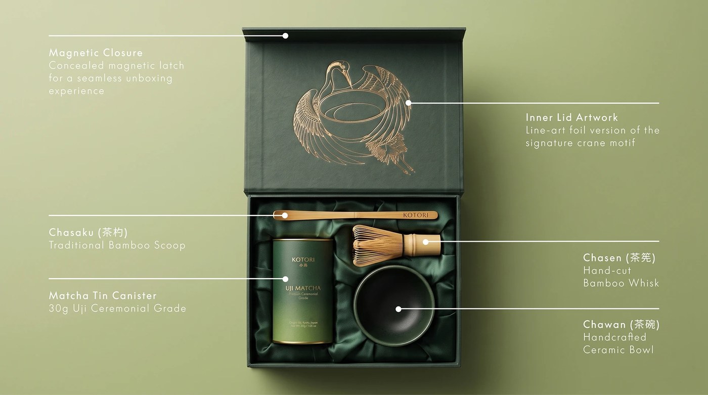 Packaging Design: KOTORI Uji Matcha by Valeriia Löffler