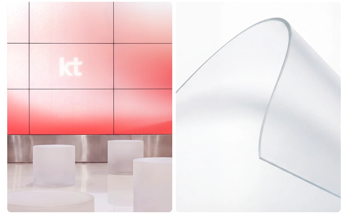 KT Flow bespoke typeface corporate identity Korea Plus X