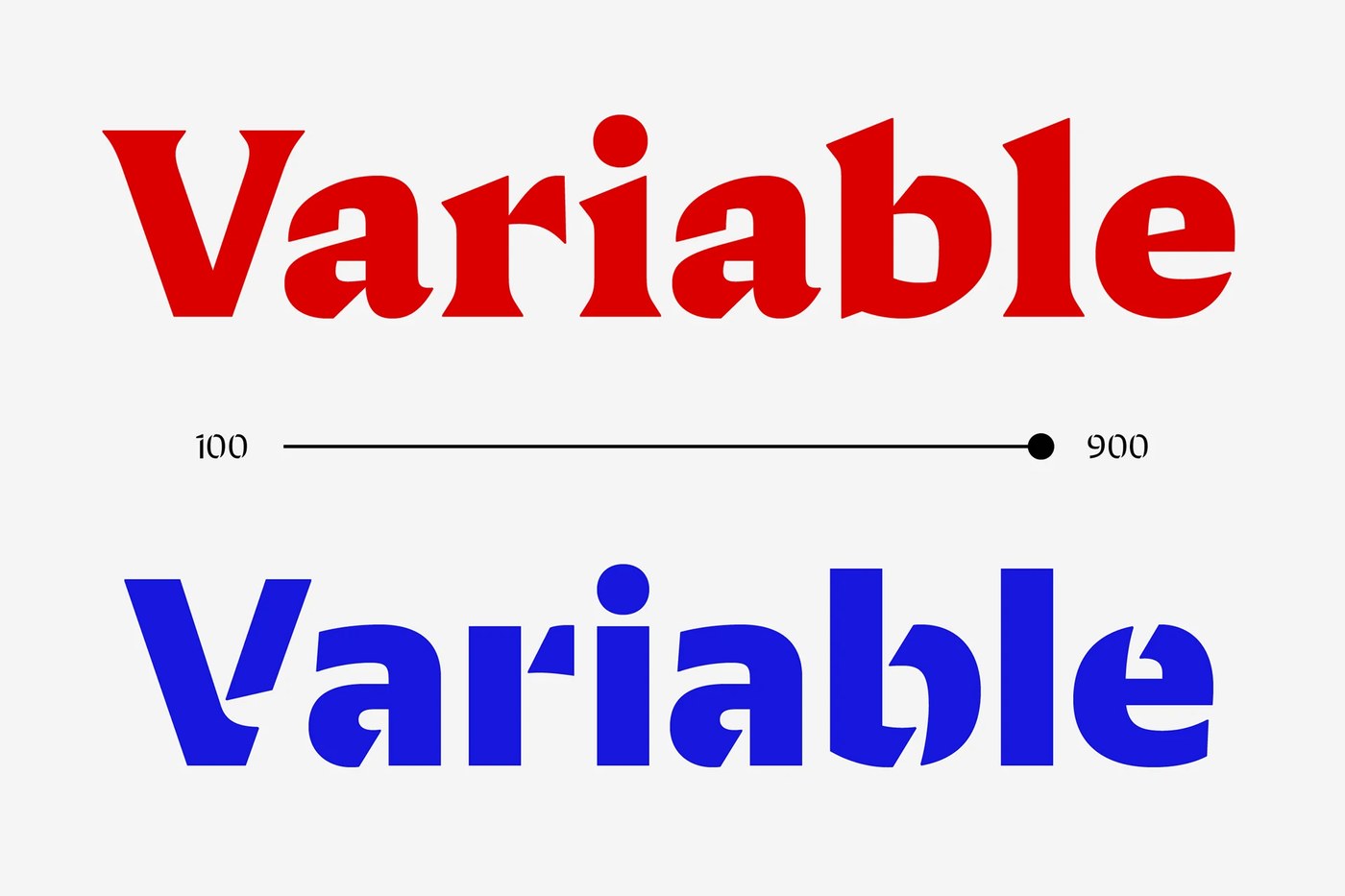 Variable font weight slider demonstrating continuous interpolation in Lock typography design by Mash Creative