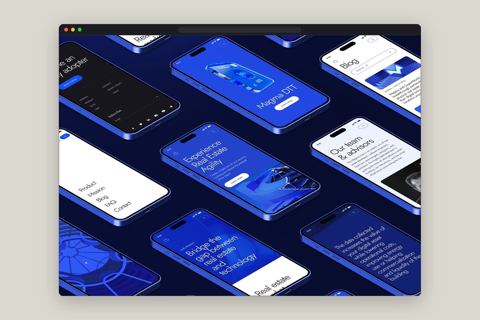 Magma responsive web design across 1920 desktop, 768 tablet, and 375 mobile breakpoints by Cuberto