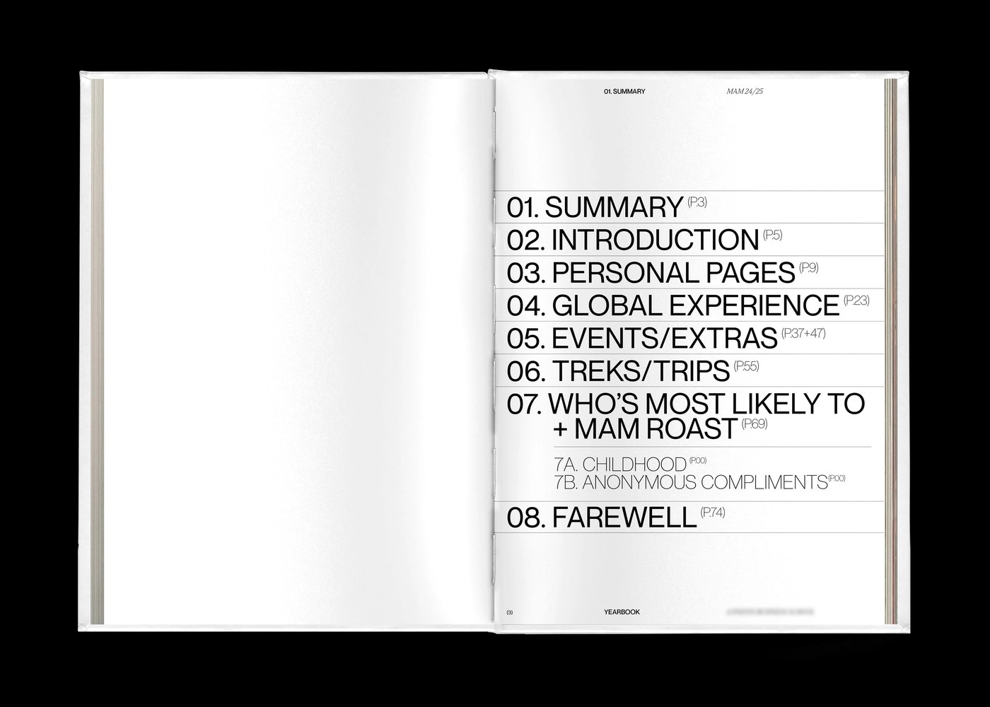 Editorial Design: MAM Yearbook by Florian Cornut