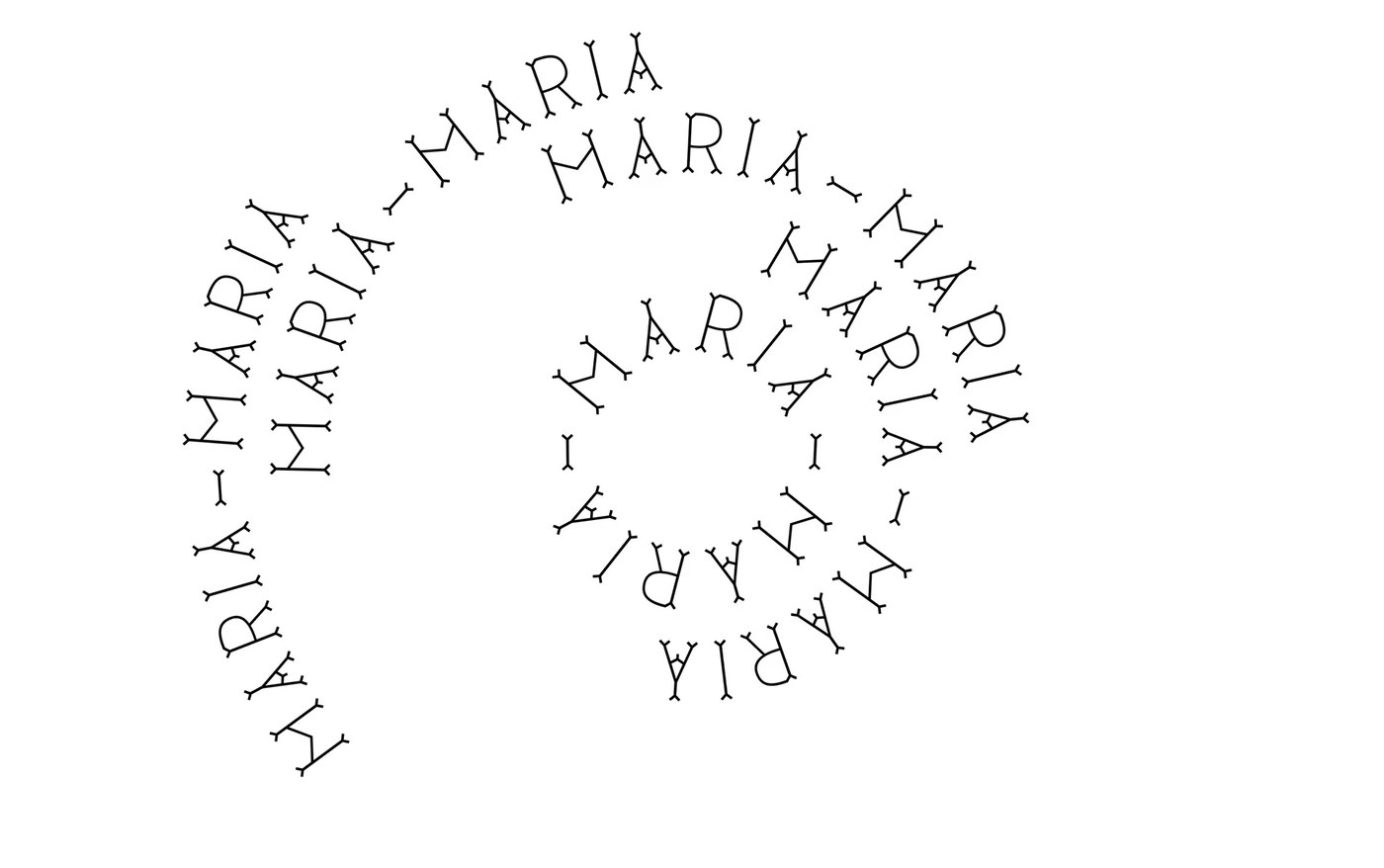 Maria RM Variable Typeface: Biscuit Lettering to Display Craft