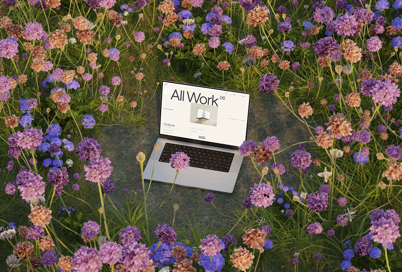 Agencia de cartera de diseño web awwwards diseño mostrar gráficos florales