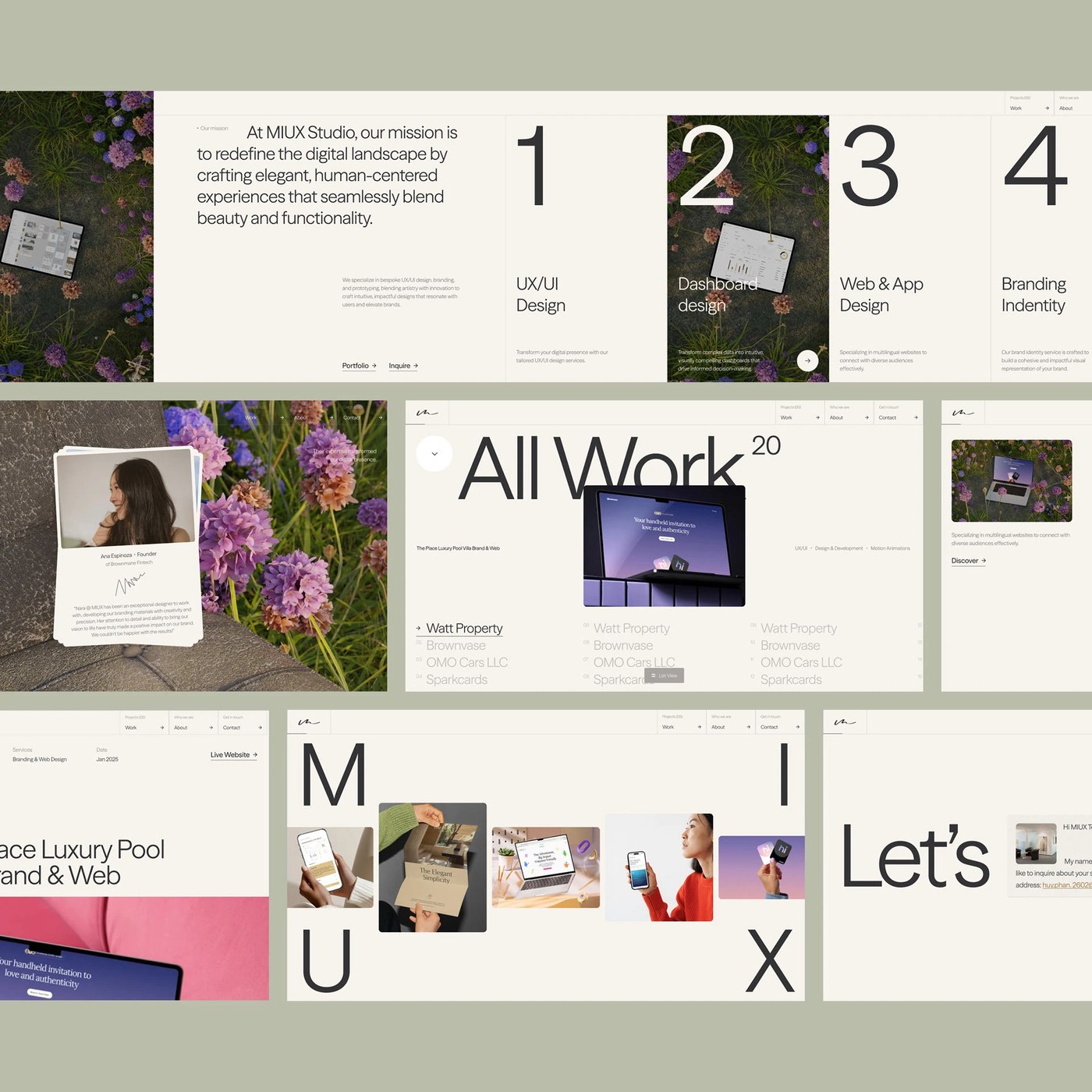 Agencia de cartera de diseño web premia el diseño de interfaz y el diseño de interfaz de usuario