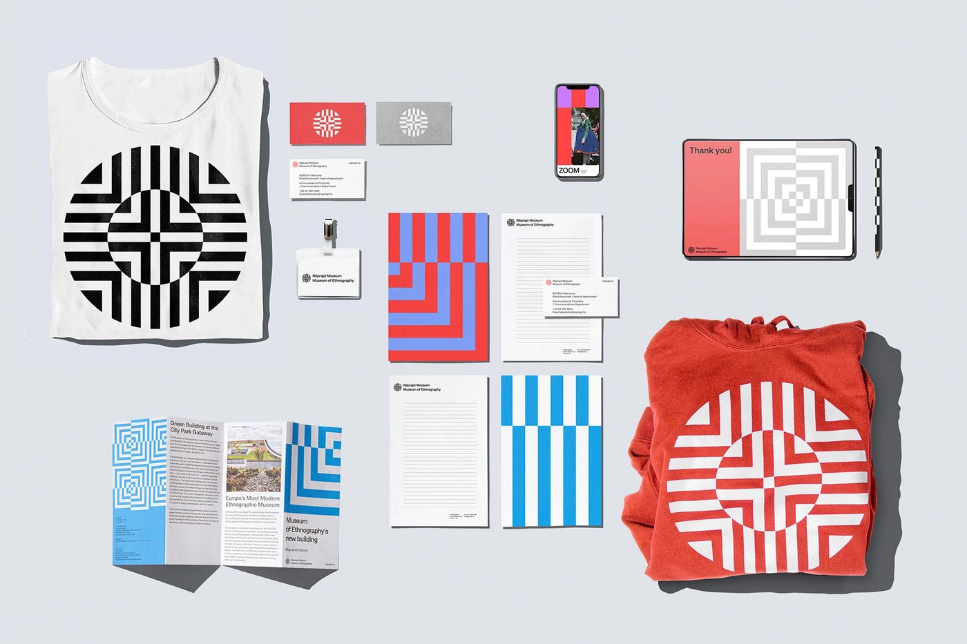 Materiales de impresión de logotipos y marcas de museos.