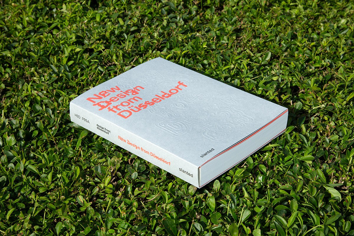 New Design from Düsseldorf 2026 cover — graphic design book by Slanted Publishers