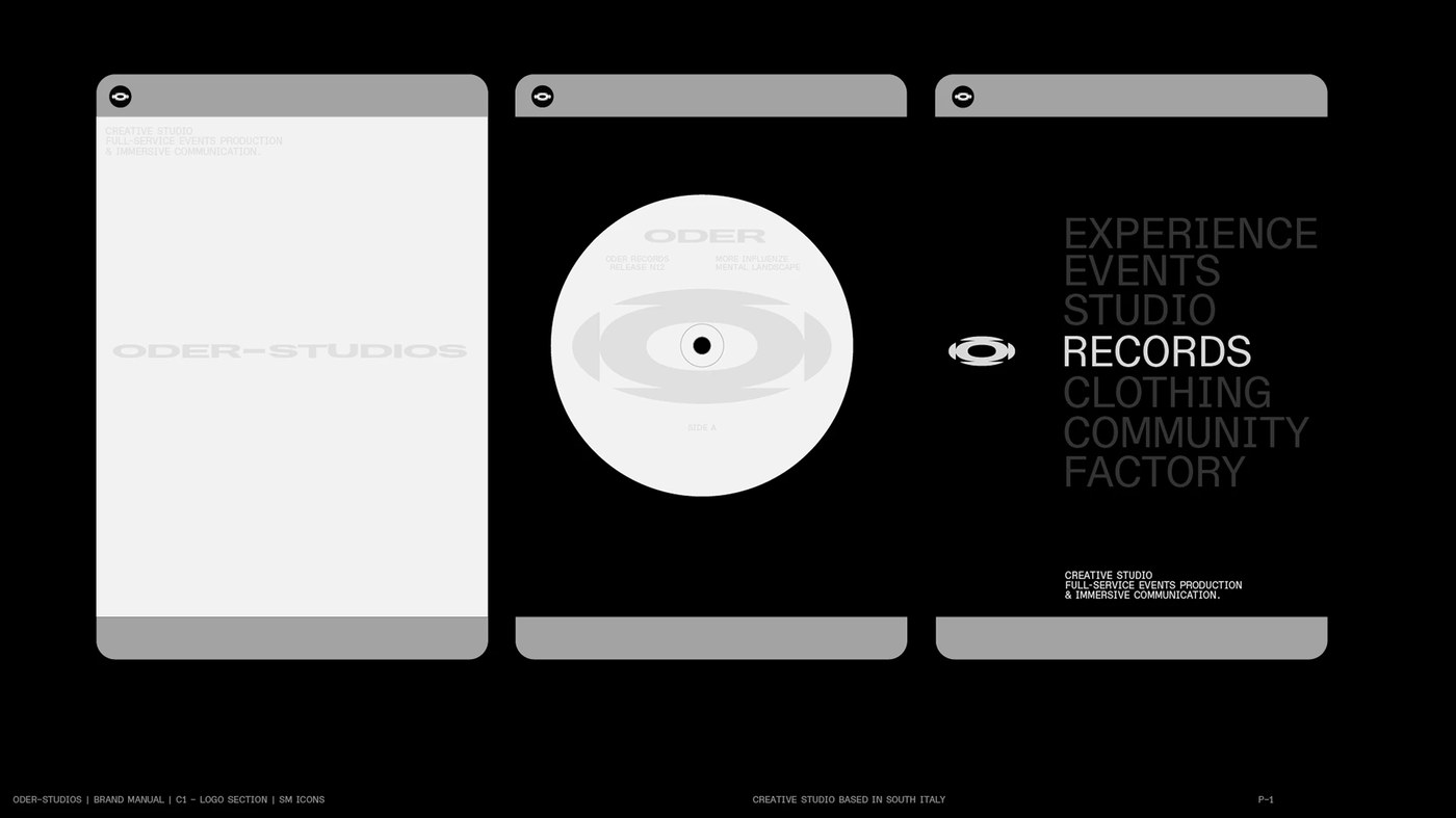 Dynamic motion graphics banner from ODER-STUDIOS brand identity