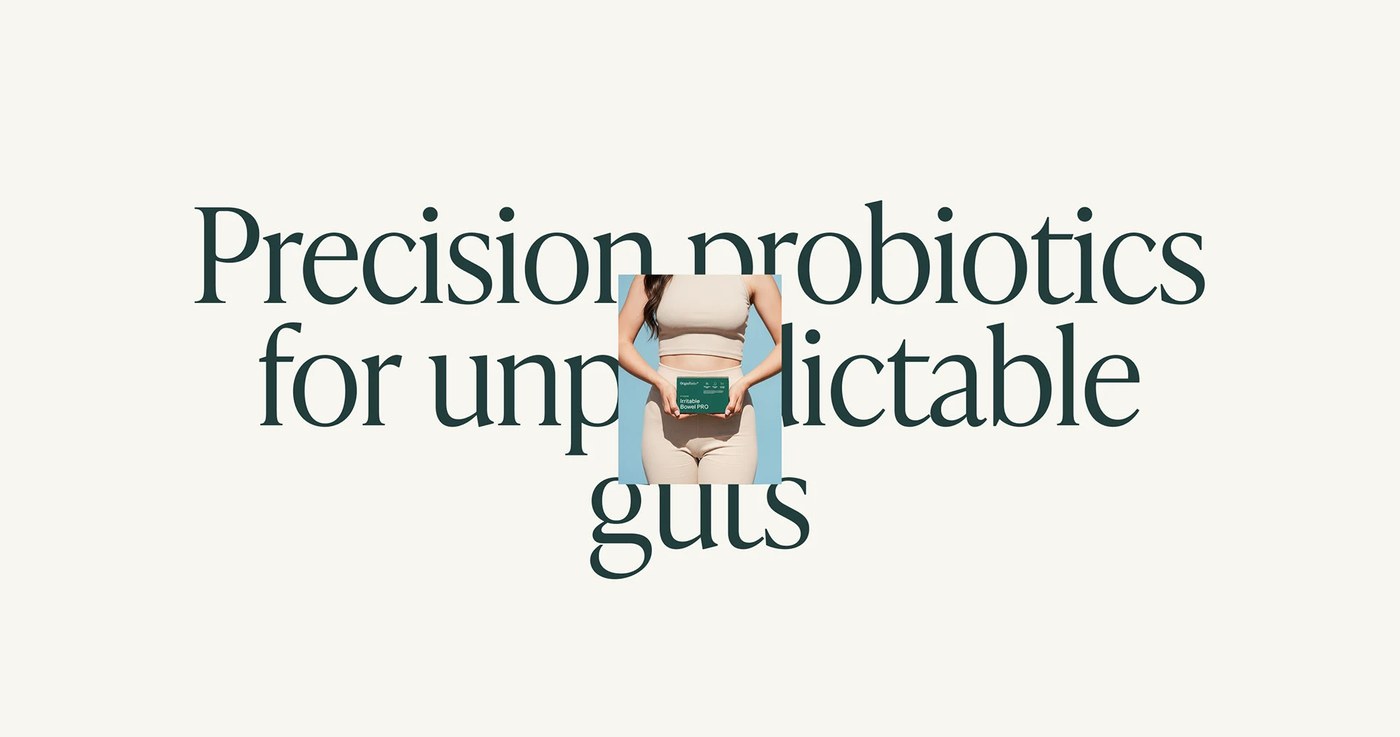 Originbiotics packaging bottles and boxes showcasing typography