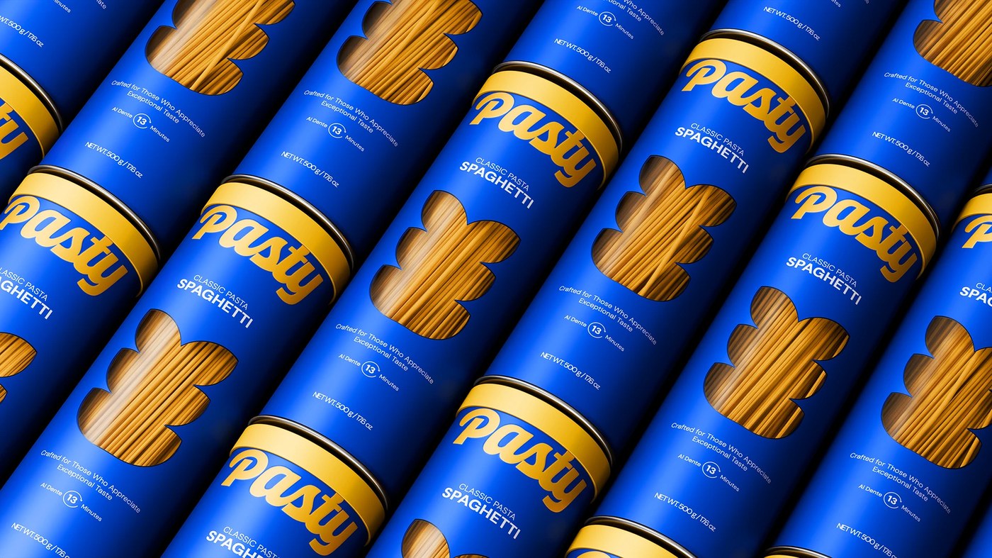 Pasty Branding composition detail — packaging design by Venore Creative