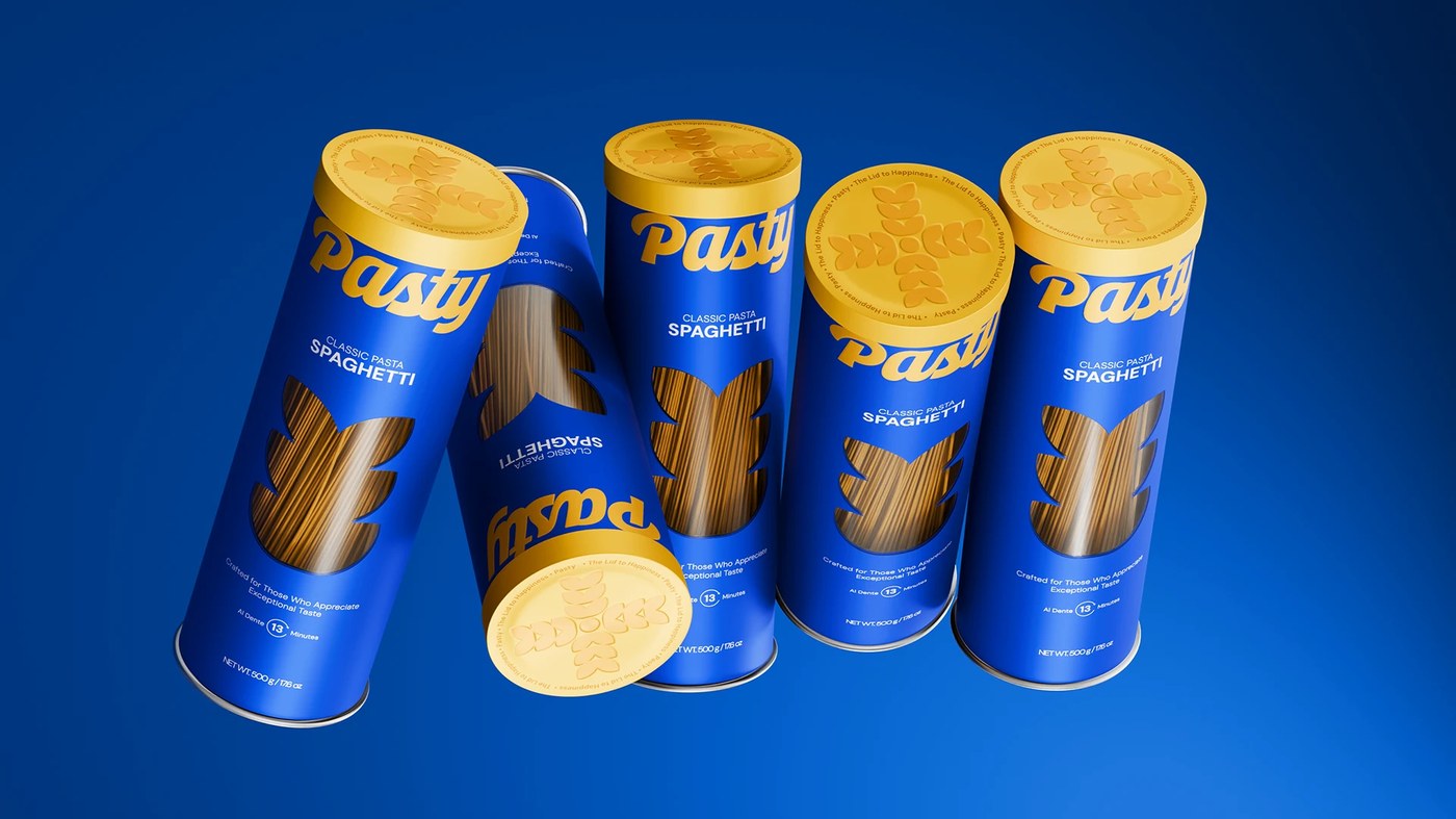 Pasty Branding alternate view — packaging design by Venore Creative