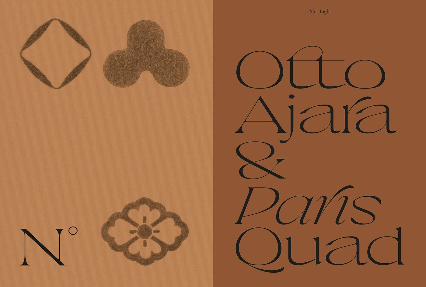 Creative direction and editorial specimen art for Pilot Typeface by Violaine & Jeremy