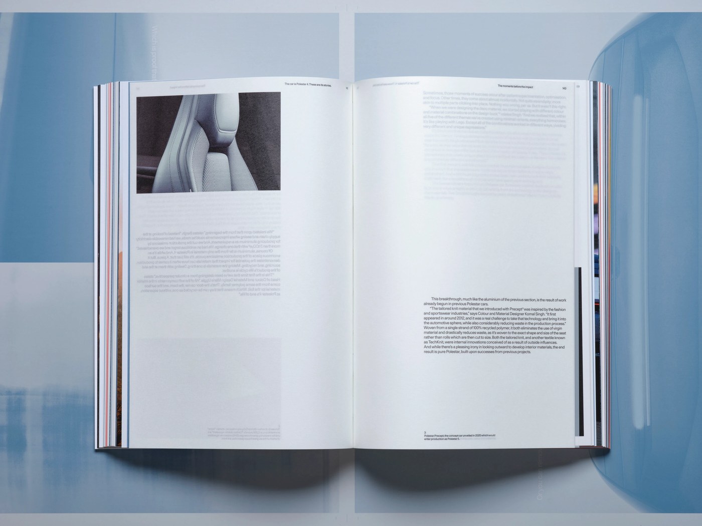 Book spread showing clean typographic grids and structural layouts — branding design branding visual identity by Lundgren+Lindqvist