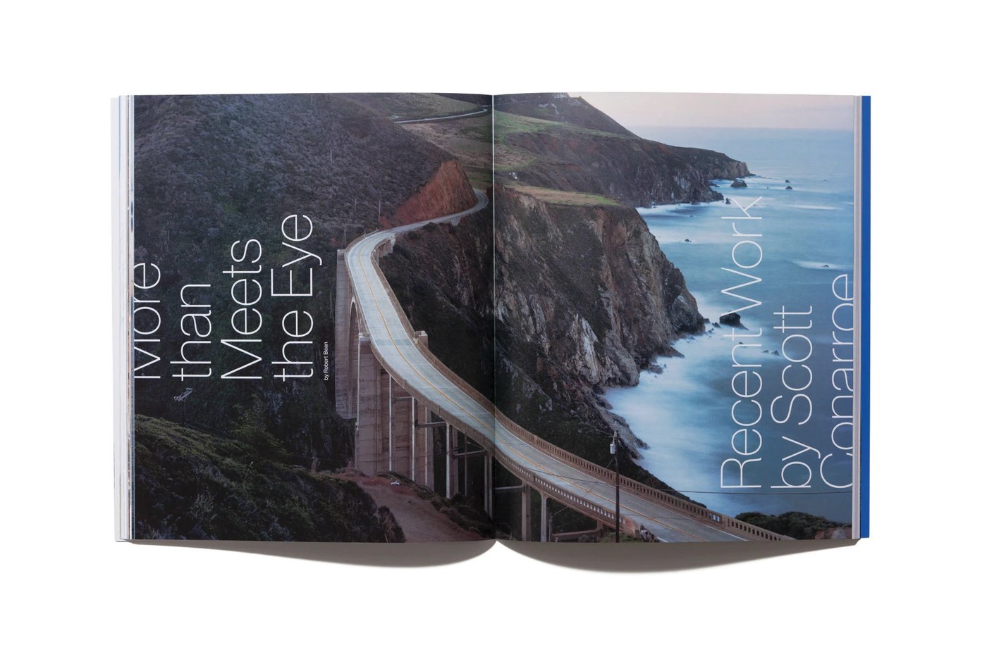 Prefix Photo editorial design grid structure and typography details