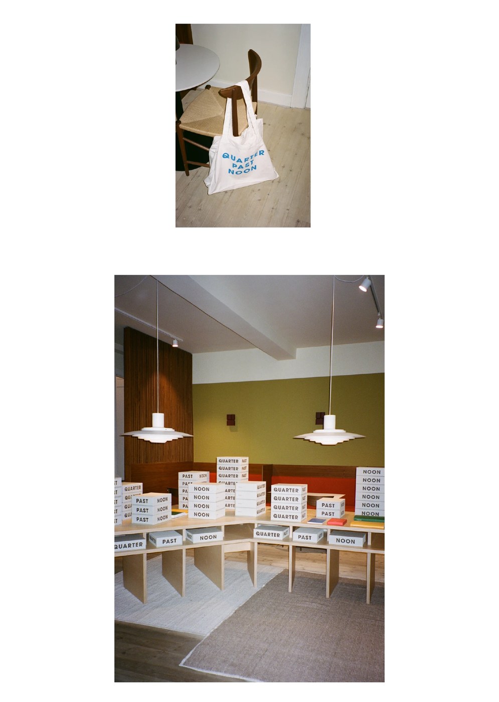 Exhibition display table and tote bag in packaging design by SAVVY STUDIO
